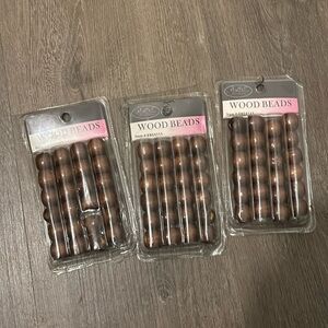 Wood Hair Beads
